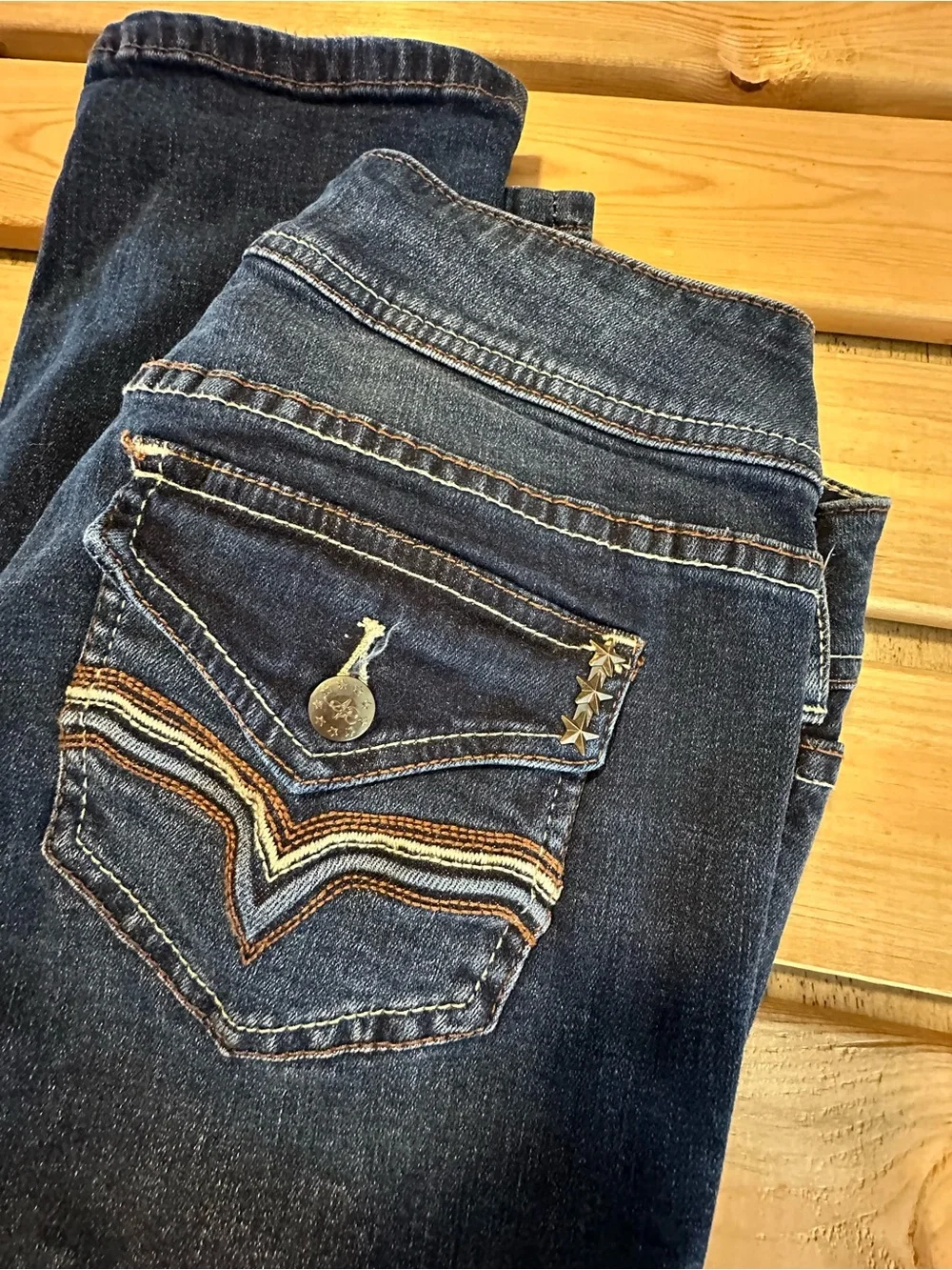 American Rag Tori Boyfriend jeans distressed size 26 medium washed